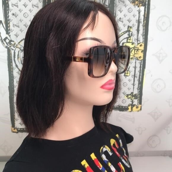 New Authentic Gucci Sunglasses GG0632S 002 Havana/Brown Gradient 56-20-145mm","d - Picture 8 of 11